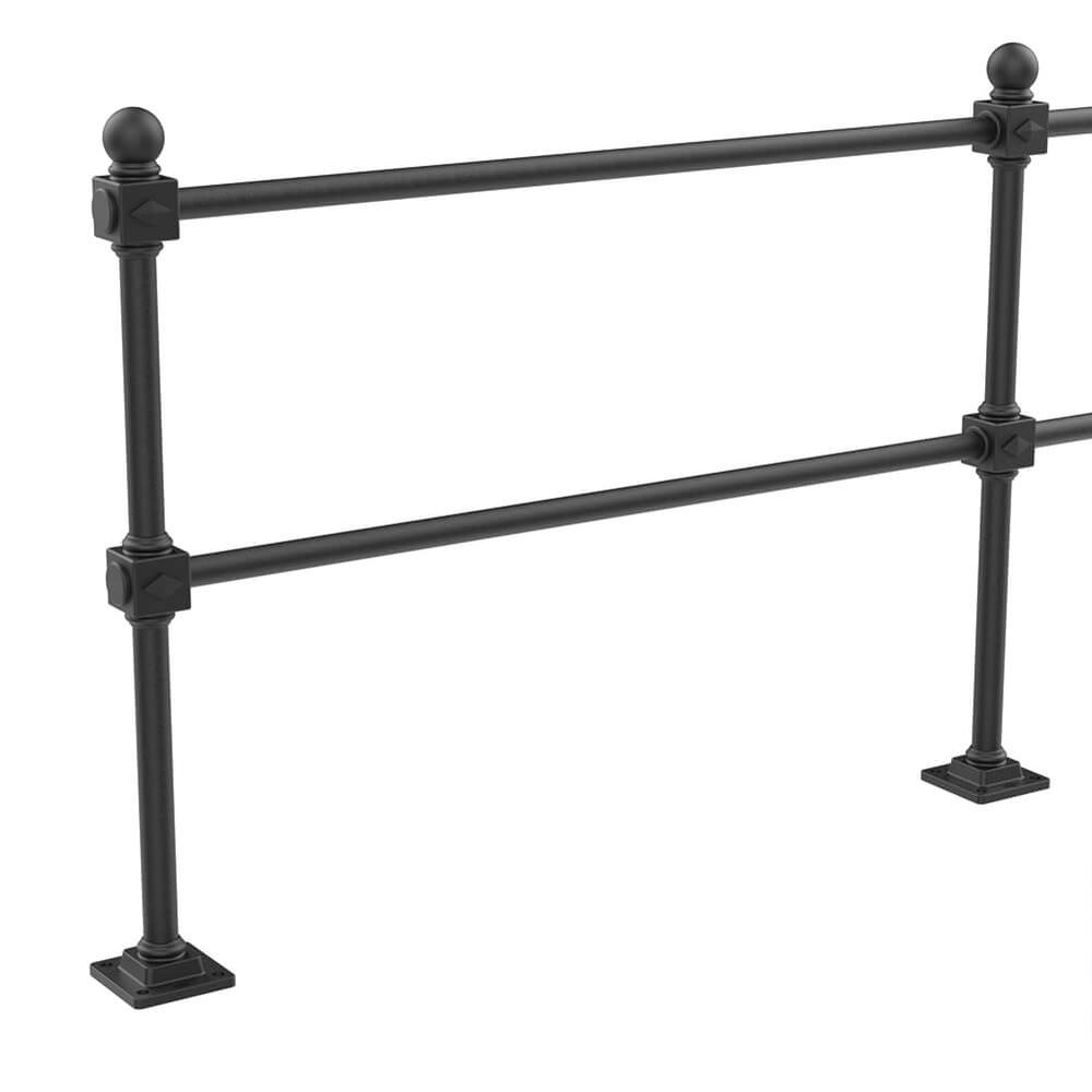 Cast-A-Rail Post System 42.4mm Tube Per Metre Self Colour 