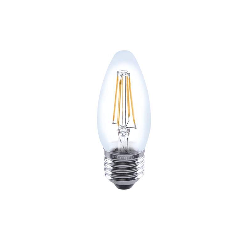 Integral Omni Filament Candle LED Lamp 4.2W E27 Dimmable 2700K