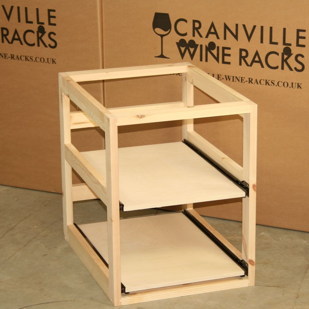 Wine Case Drawers - Walnut stain