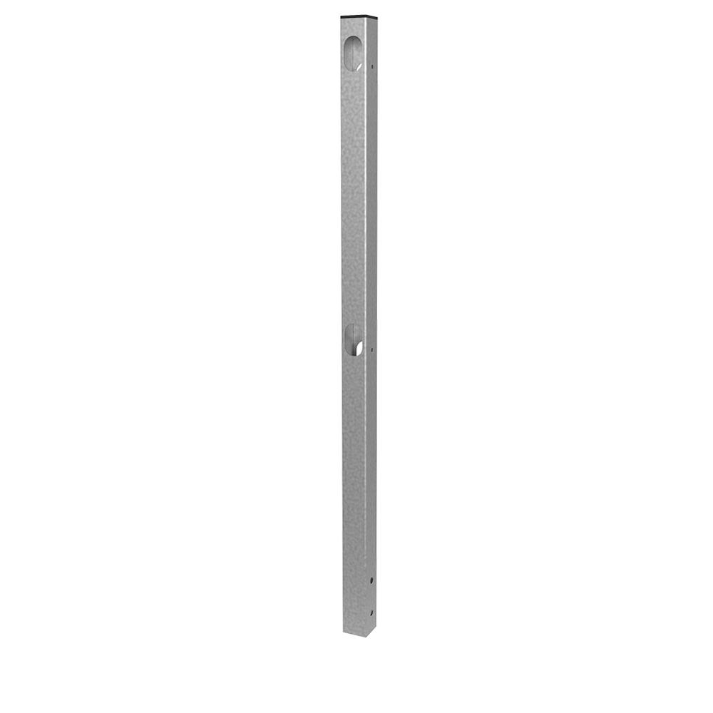 Mezzirail Side Fix Post for Angles - BZP50 x 50 x 2.5mm - 1130mm High