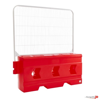 2m Universal Temporary Vertical Plastic Barrier - Red