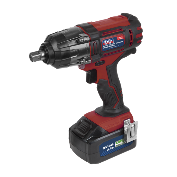 Sealey CP400LI Cordless Impact Wrench 18V Hi-Vis - 1/2" Dr , 400NM