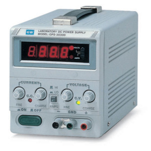 Instek GPS-3030D DC Linear Power Supply, Single Output, 30 V, 3 A, 90 W, GPS Series