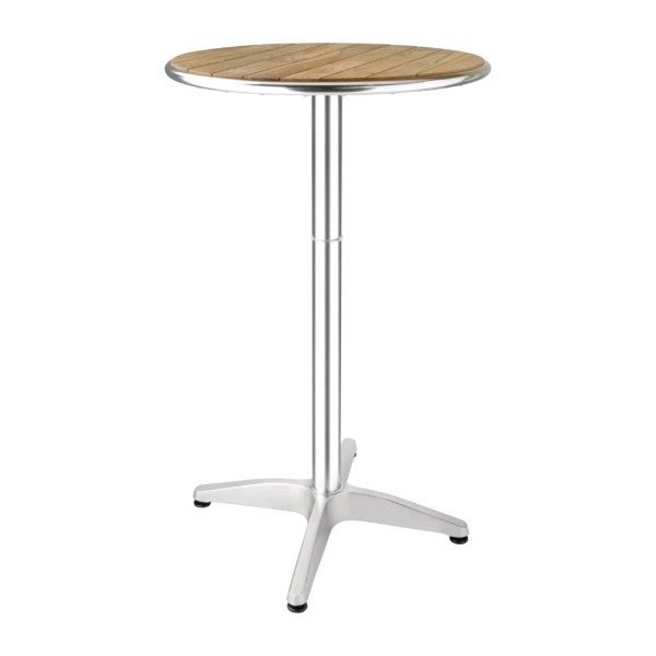 Modern Metal & Wood Event Bistro Table