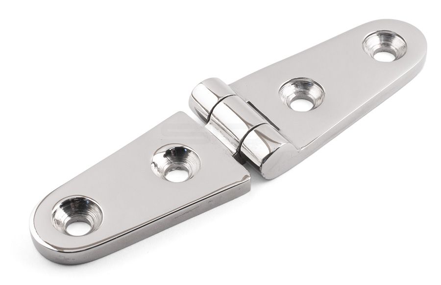 Strap Hinge - 2 Holes - 316 / A4 Stainless Steel