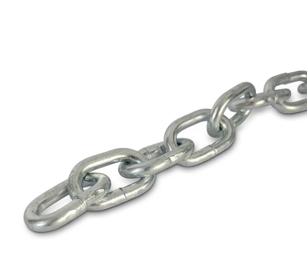 Welded Short Link Chain BZP 1M 5mm x 21mm