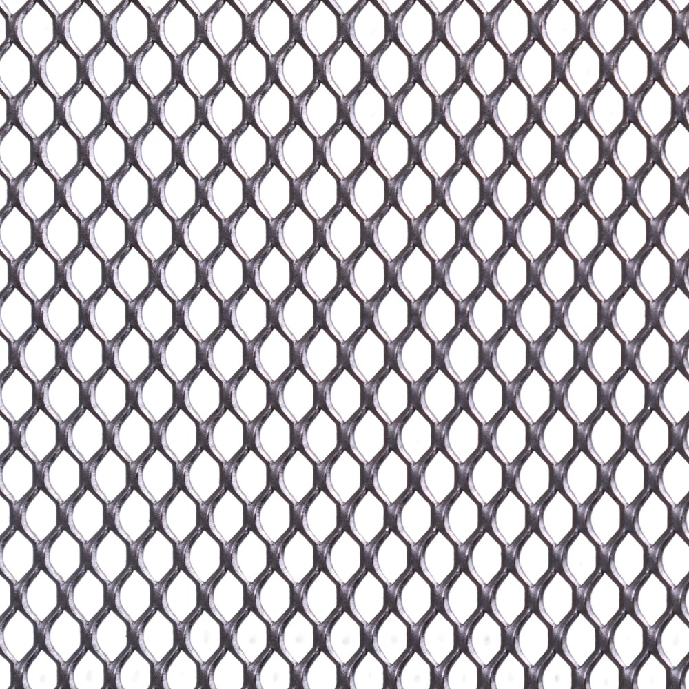 1250 x 1250 x 0.6mm Thick Expanded Metal Mesh - Mild Steel Pattern 220
