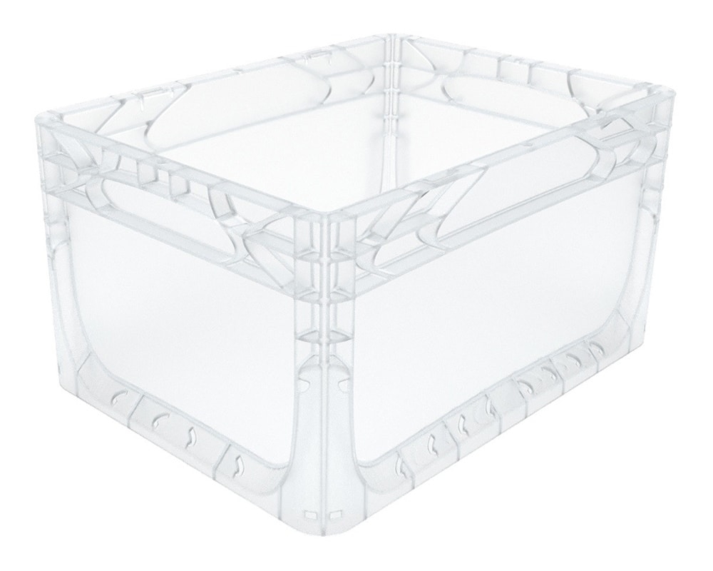 20 Litre Euronorm Clear Plastic Stacking Container