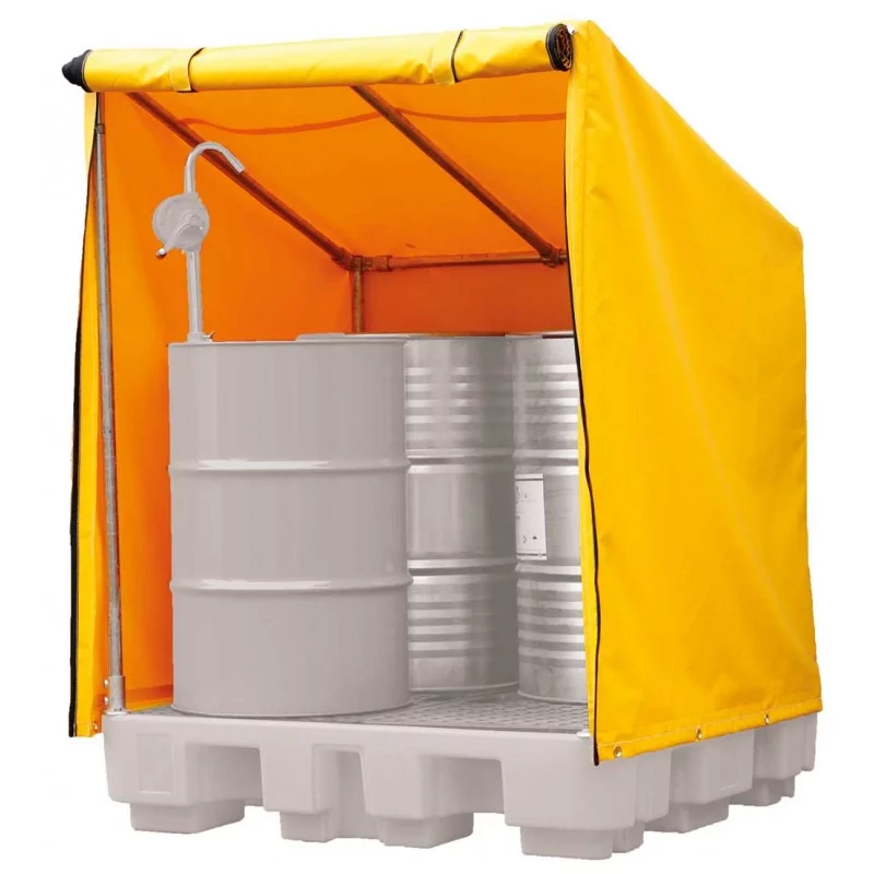 Framed Cover for 4 Drum Spill Pallet