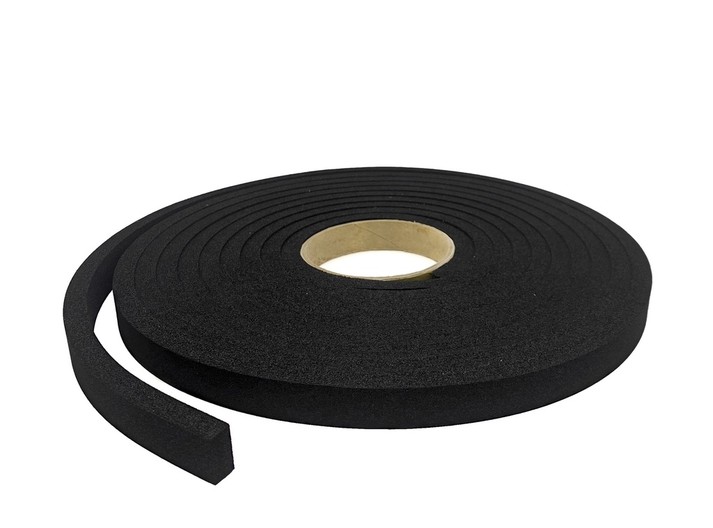 Plain Expanded Neoprene Sponge Strip - 19mm x 10mm x 6m
