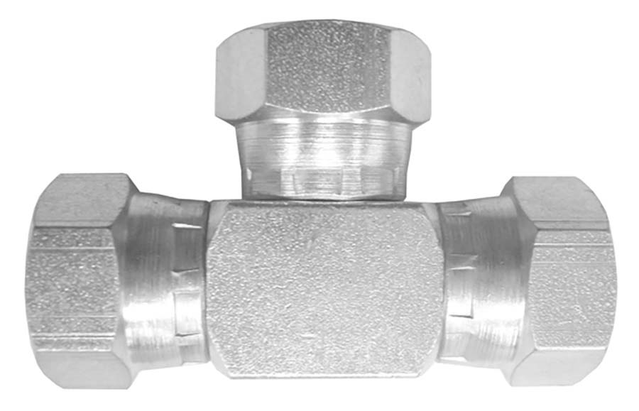 BURNETT & HILLMAN Tee &#45; BSPP Swivel Female 60&#176; Cone