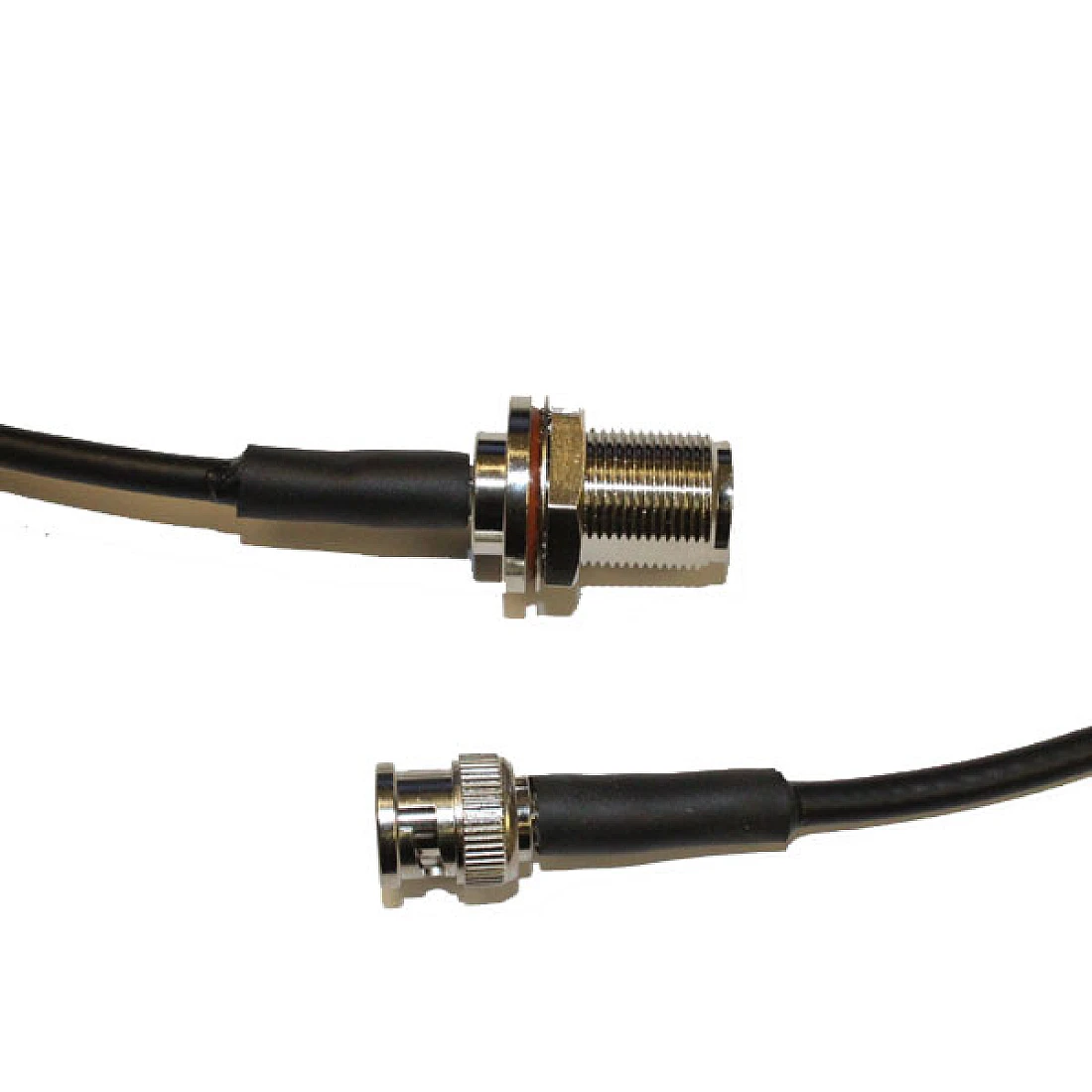 BNC PLUG TO N BULKHEAD JACK RG58 2.0M