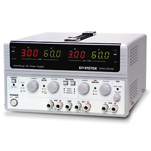 Instek SPD-3606 DC Power Supply, Triple Output, 30 V / 6 A, 60 V / 3 A, .1-5 V / 3 A, SPD3600 Series