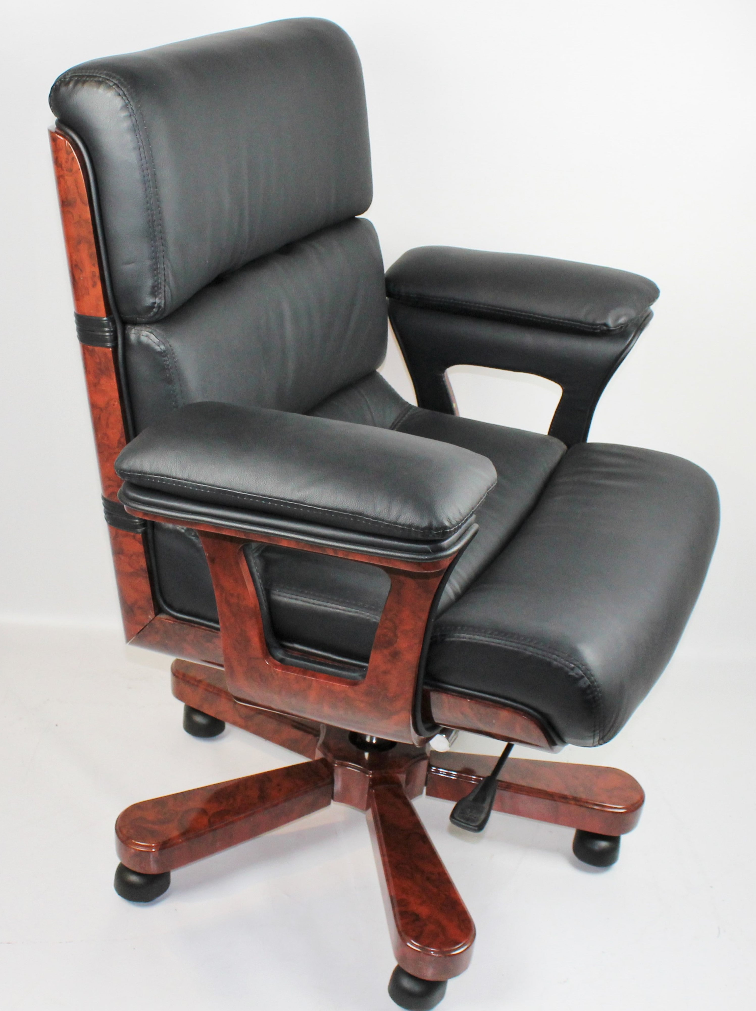 Specialising In Executive Chair Genuine Leather Black DES-B020-BLK North Yourkshire