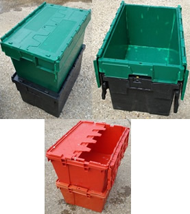 Suppliers Of 400.300.150 Bale Arm Crate - Black - White Bars For Supermarkets