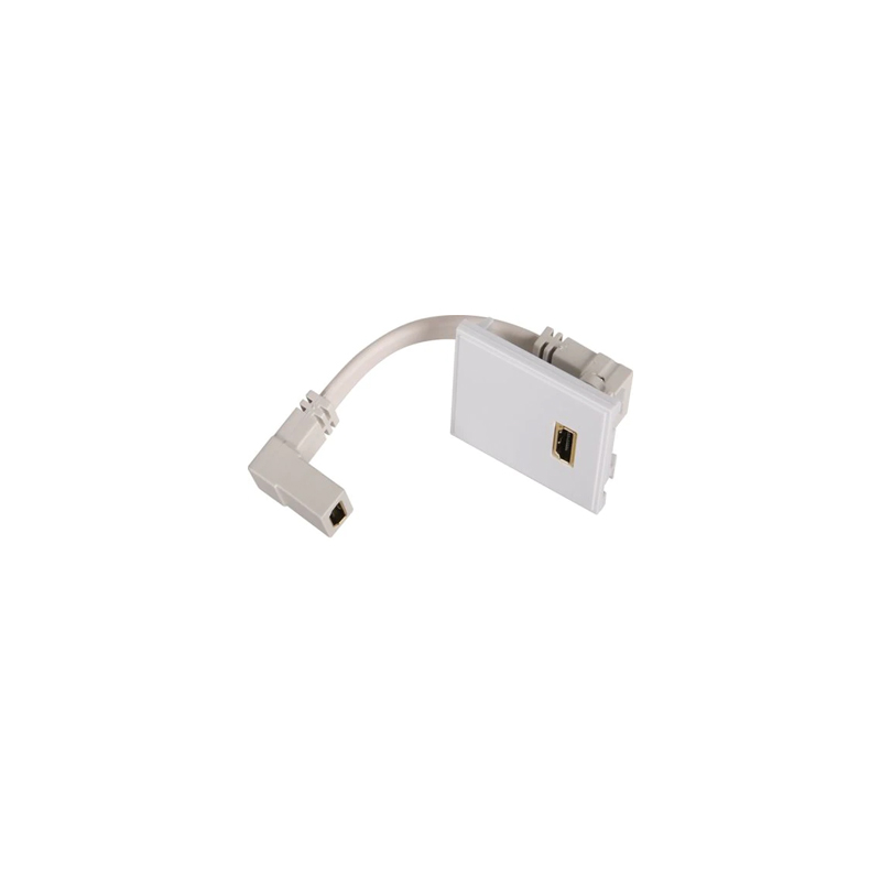 Hager Sollysta Single HDMI Outlet White
