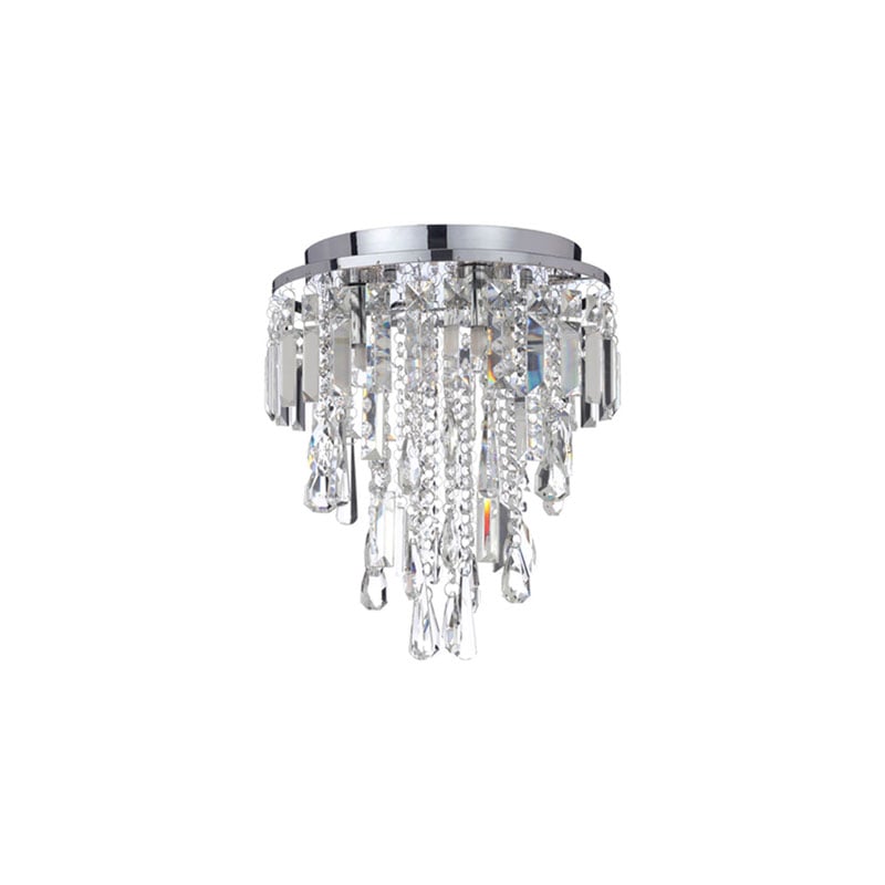 Forum Bresna Small Flush LED Ceiling Light Chrome