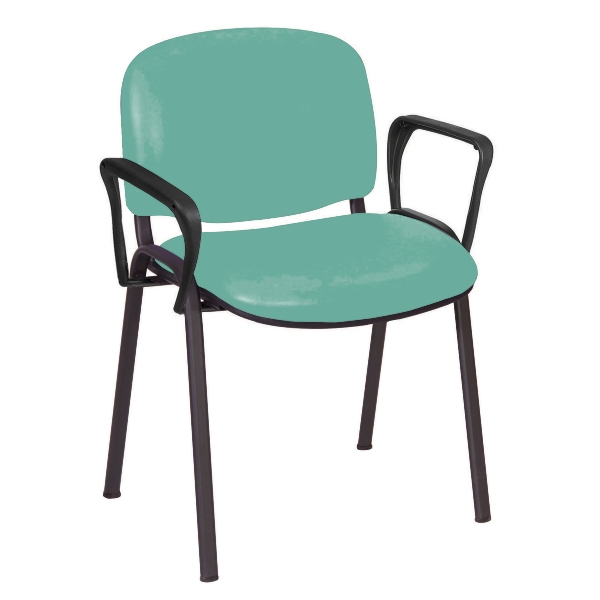 Galaxy Visitor Chair With Arms - Mint