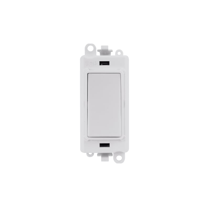 Click 20AX Polar White 1 Pole 3 Position Retractive Switch Module Insert Polar White