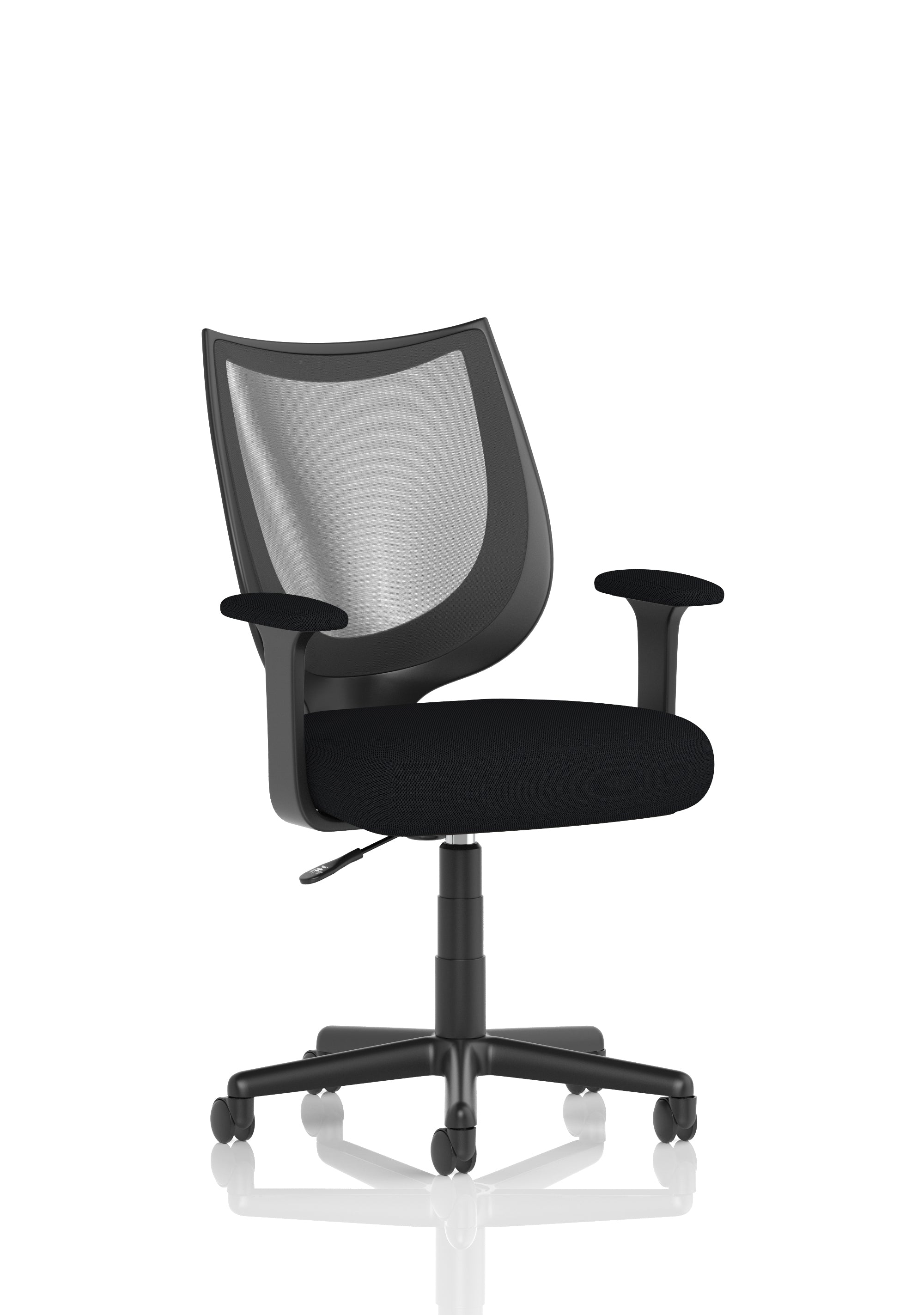 Providers Of Camden Medium Back Black Mesh Task Operator Office Chair With Fixed Arms - Available in 20 Colour Choices Huddersfield
