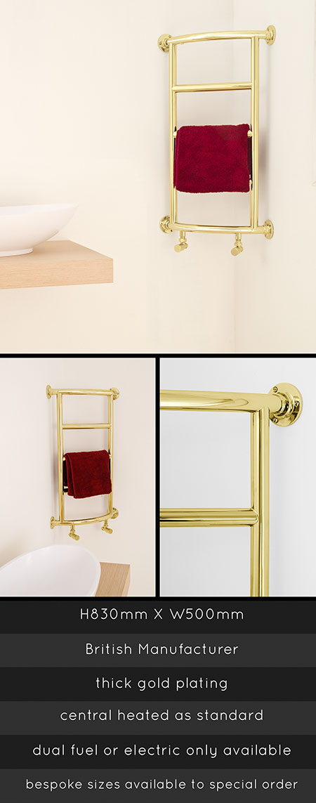 Corner Gold Towel Warmer (111BB)