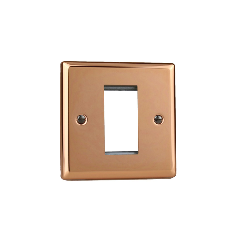 Varilight Urban 1G Plate Polished Copper (Standard Plate)