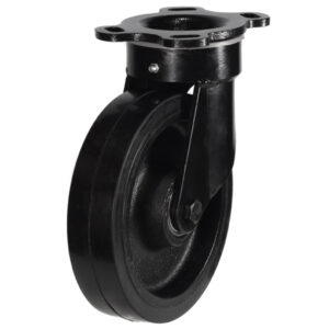 250mm Heavy Duty Swivel Castor With Cast Iron Rubber Wheel