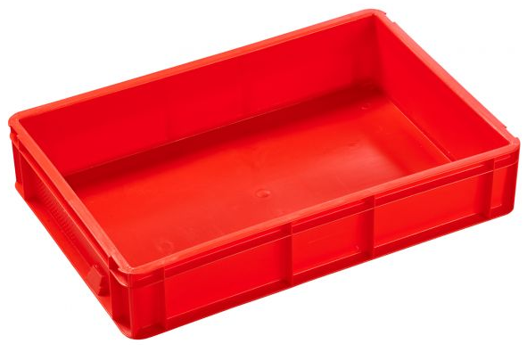 600x400x175mm Euro Box Container - Blue - Solid For The Retail Sector