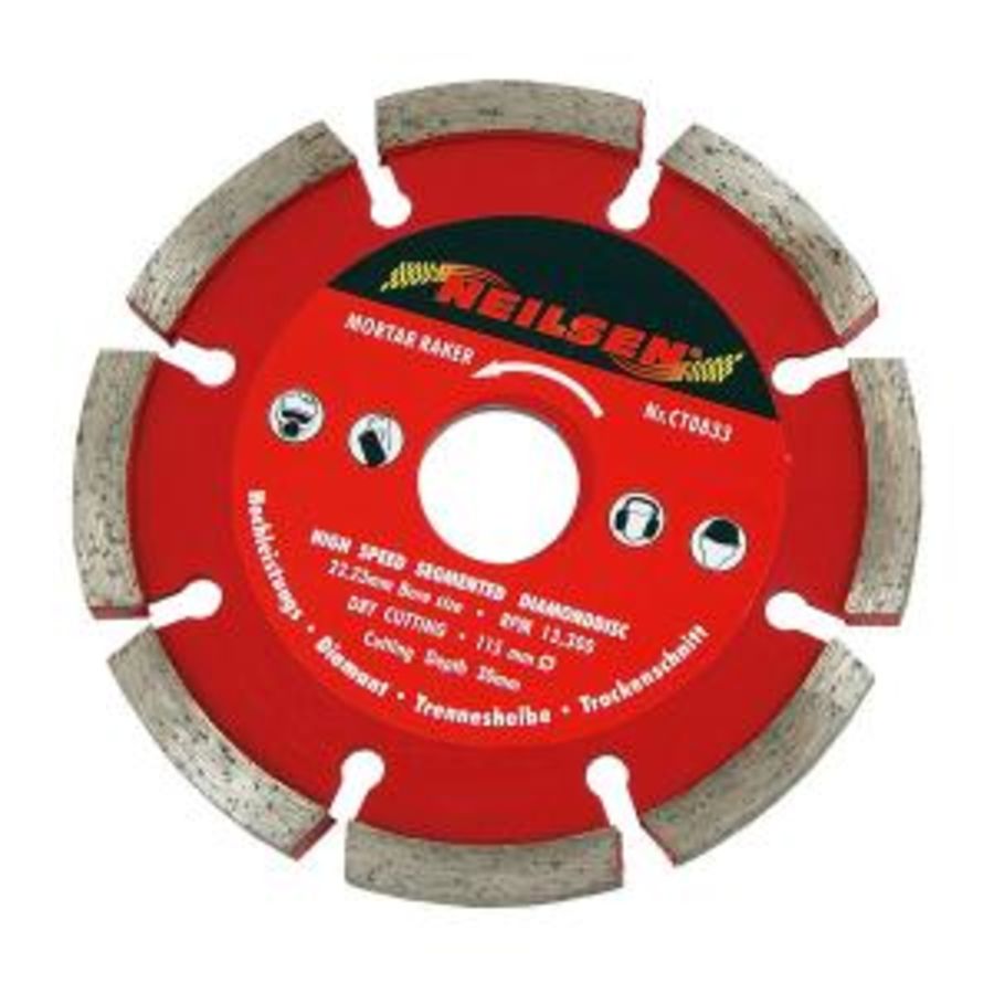 Neilsen CT0833 CT0833 Trade 115mm Mortar Rake Blade