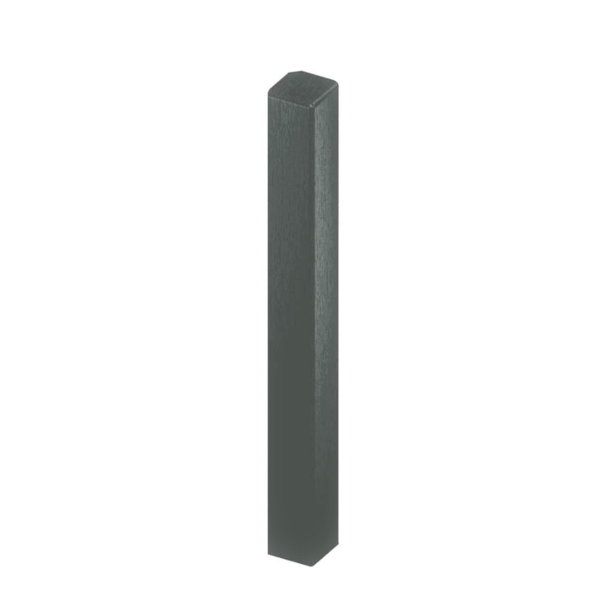 450mm Anthracite Dark Grey Fascia Corner - Double Ended