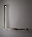 Ball Jointed Brass L-Shaped Grab Bar (153LBR)