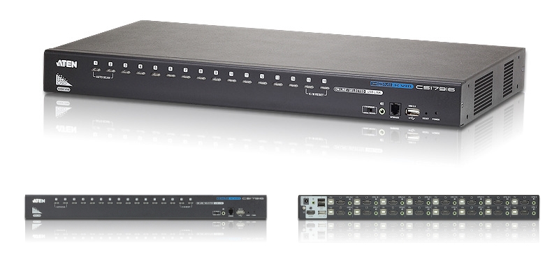 CS17916 - Aten - 16 Port USB HDMI KVM Switch USB 2.0 HDMI KVMP&#8482; Switch (Rack Mounted KVM)