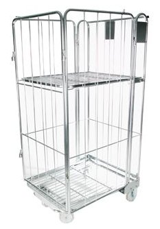 UK Suppliers Of Used Three Runner Standard UK Plastic Pallet (Closed Deck) For Food Distribution