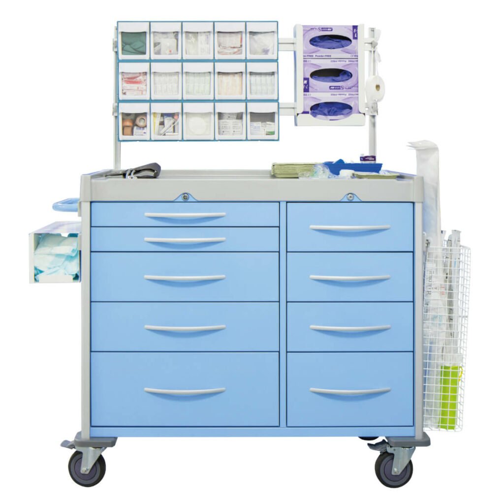 Double Anaesthetic Trolley