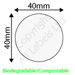 Clear Biodegradable Labels With Acrylic Adhesive