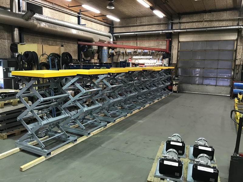 Mini Triple Vertical Scissor Lifts