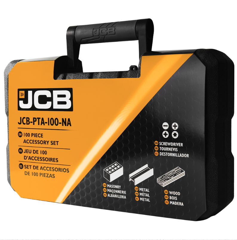 UK Suppliers JCB 100 Piece Drill And Accessory Set
