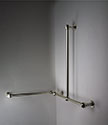 Ball Jointed Nickel Corner L-Shaped Grab Rail (153PN)