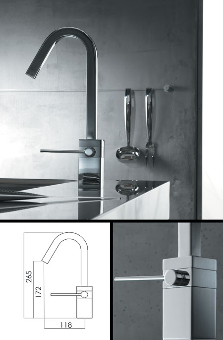 Cube Basin Mixer Tap (40A)