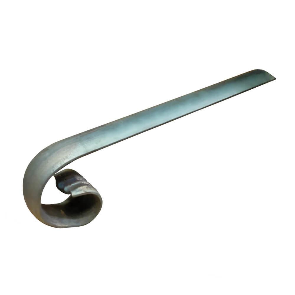 Feather Edge Handrail End-L380 x H100mm30 x 10mm  Convex Bar