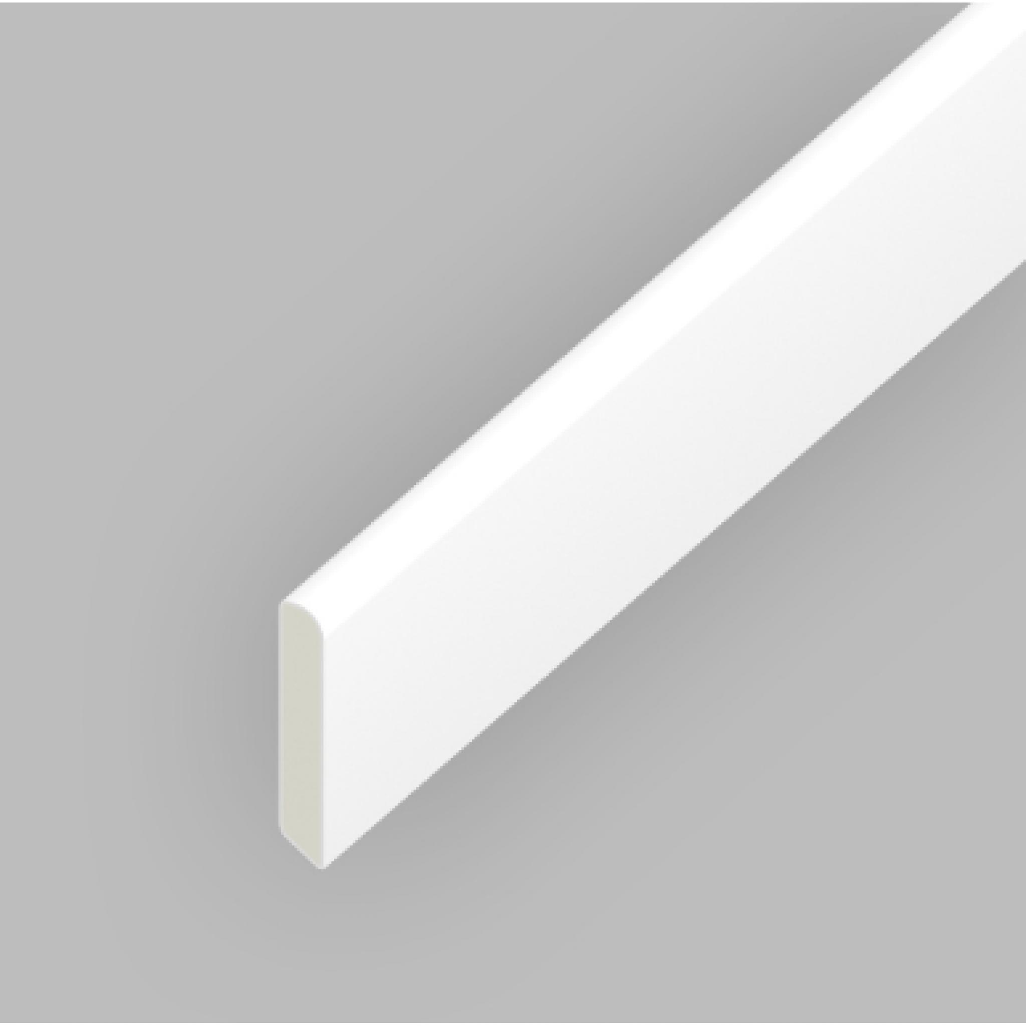 White PVC 20mm Finishing Trim