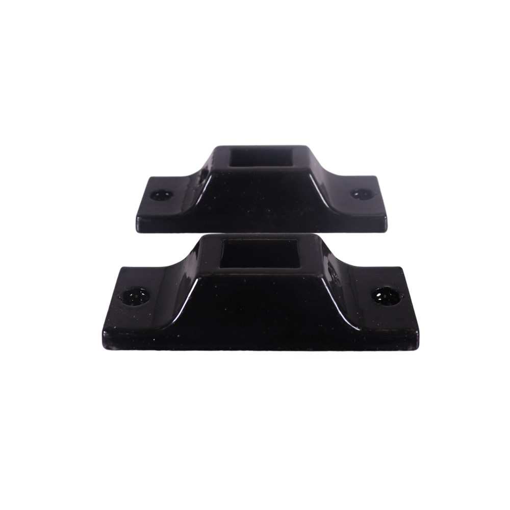 The "A6" Infill Fixing Bracket (Stairs) Matt Black Aluminium