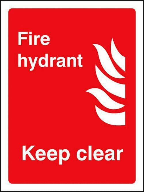 Fire hydrant keep clear