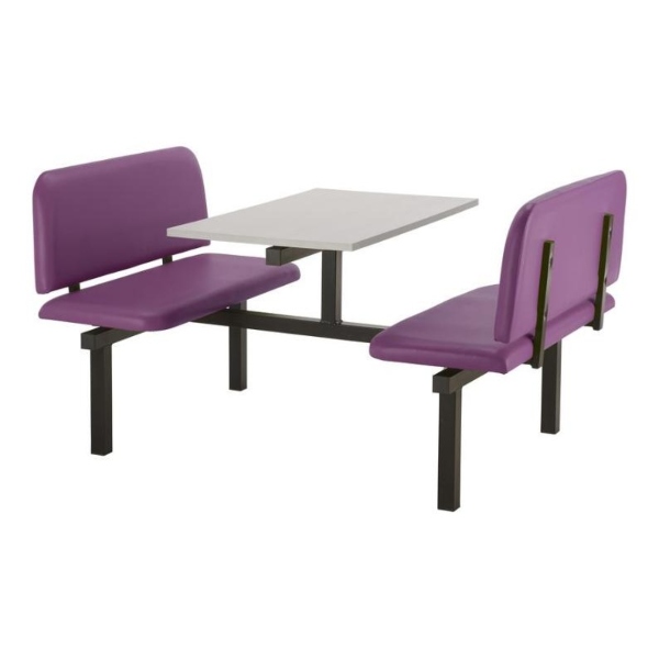 CU94 - 4-Seater Oscar Canteen Unit - 2 Way Access, Purple, Grey