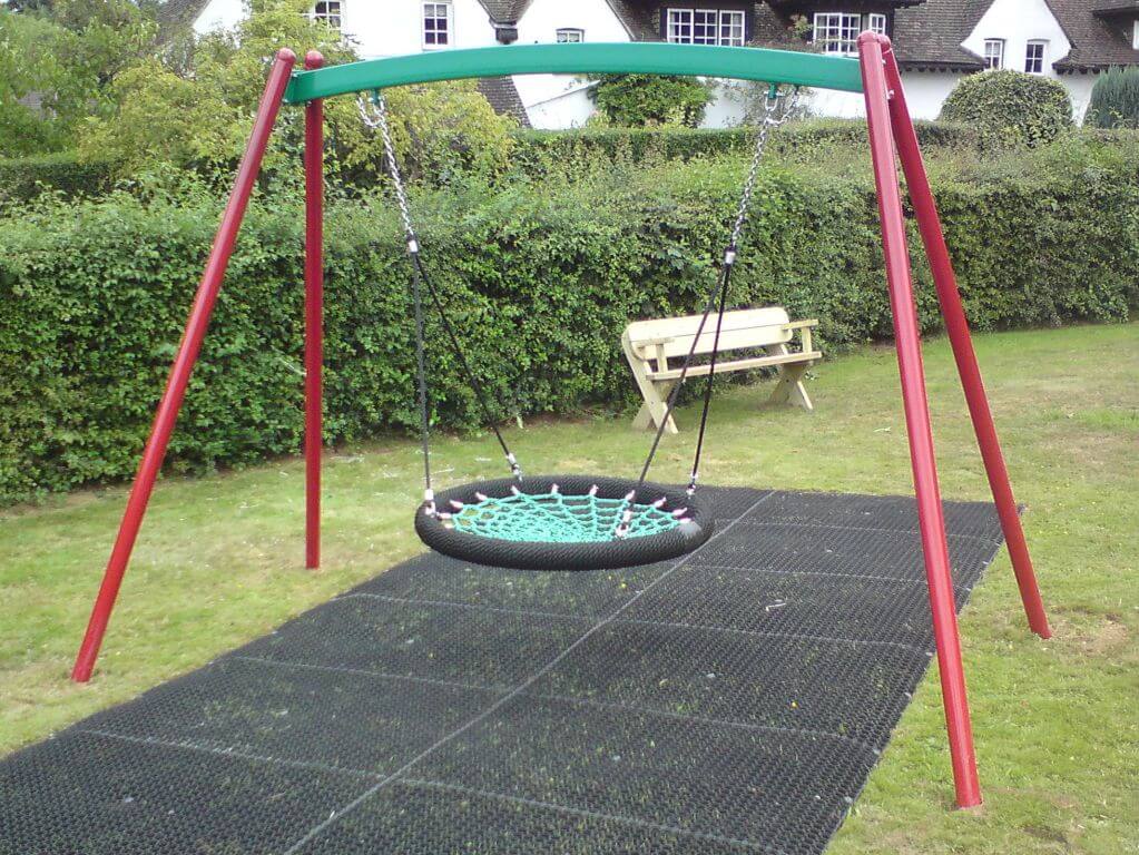 Powder Coated Metal Playground Swings