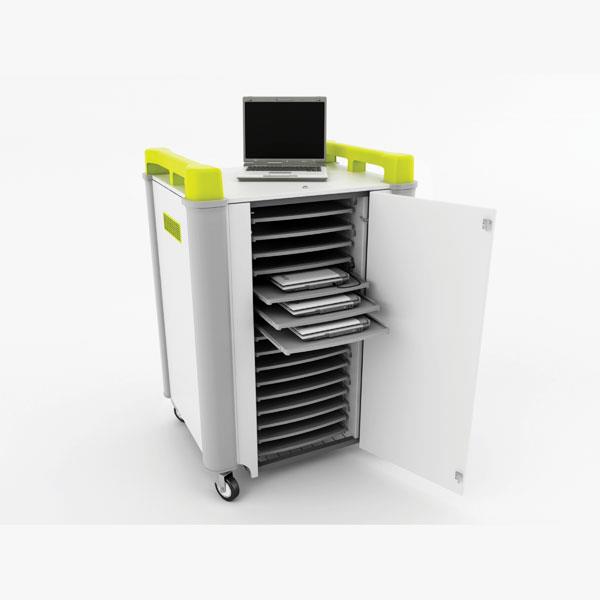 LapCabby 16H � Laptop Store & Charge Trolley - 16 Laptops For Police Stations
