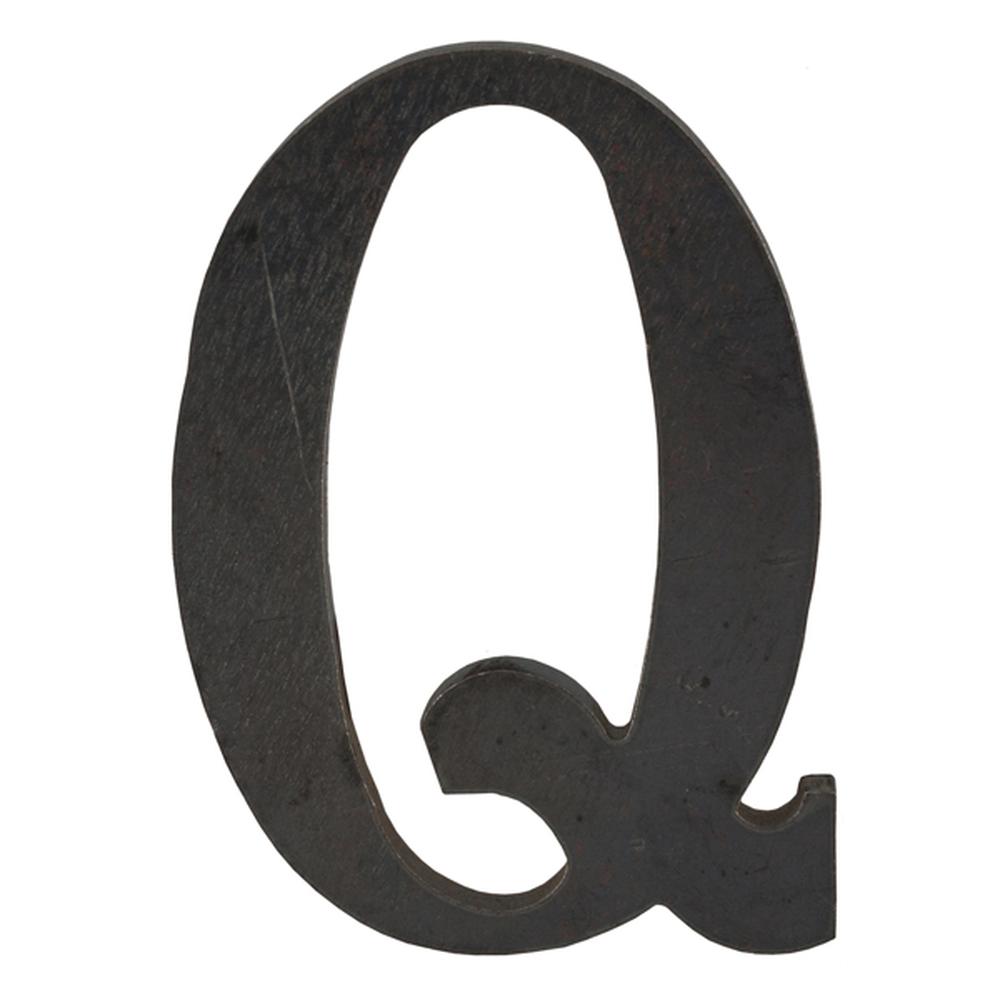 Profiled Letter Q - Mild SteelHeight 100mm - 6mm Thick