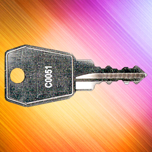 C0051 Override Key for L&F A099 & A199 Combination Locks