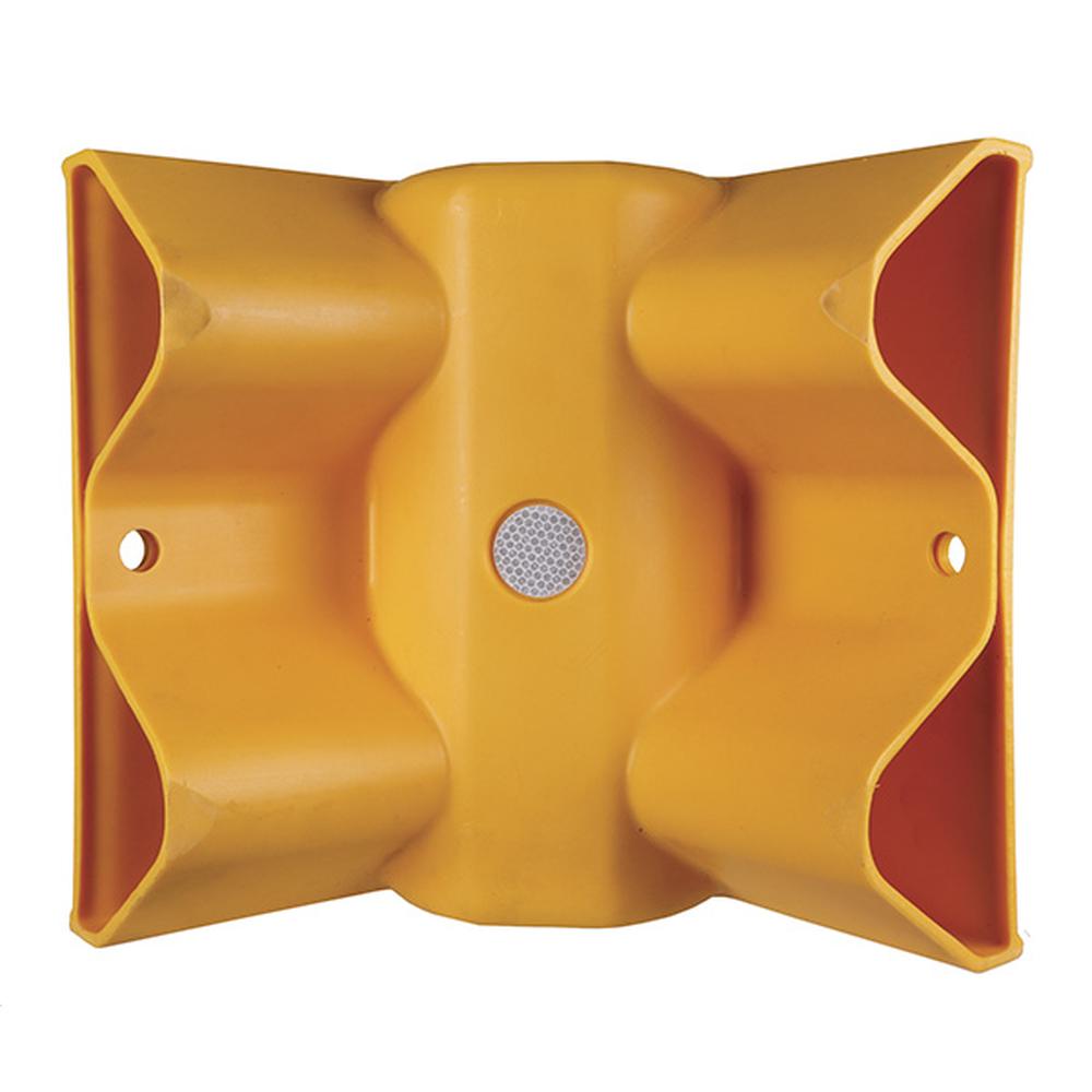 Polymer 90 Degree Internal Corner WithReflectors - Yellow