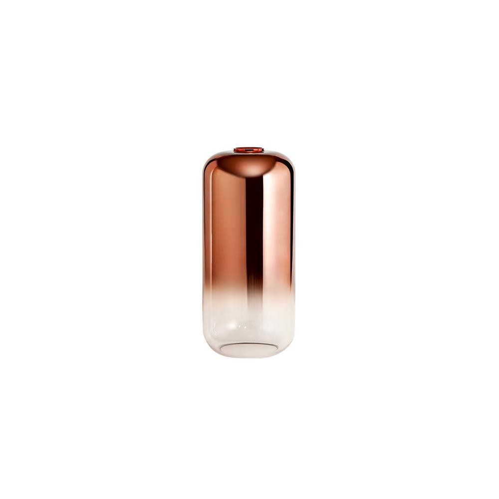 Luxuria Kennith 16cm Cylinder Glass (A) Copper Fade/Clear